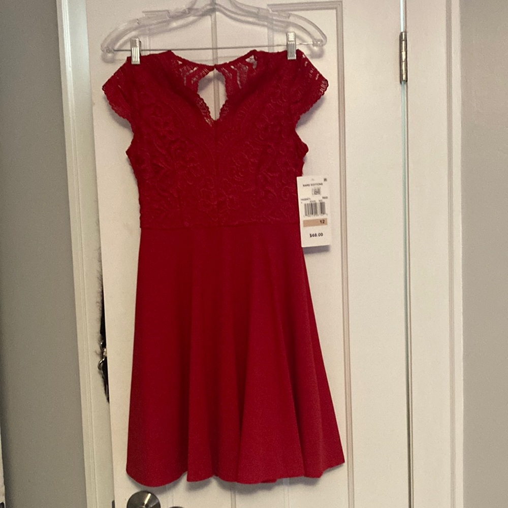 Cherry red girls dress